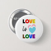 LOVE IS LOVE ボタンピン 缶バッジ (正面&裏面)