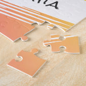 Love is Love モダン Rainbow写真と名前を追加 ジグソーパズル (側面)