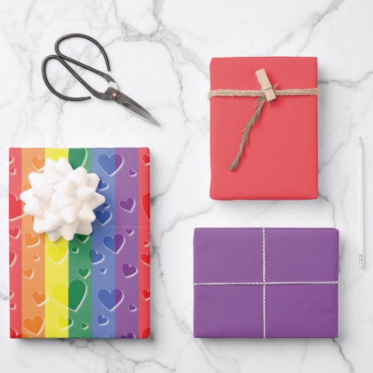 Love Is Love ラッピングペーパーシート (正面)