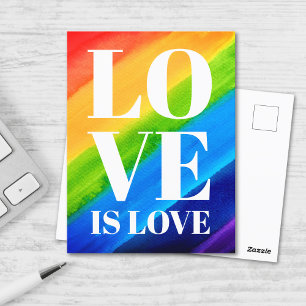 Love Is Love レインボープライド ポストカード