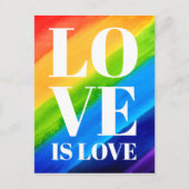 Love Is Love レインボープライド ポストカード (正面)