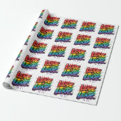 Love Is Love - レインボープライド 引用アート  ラッピングペーパー (アンロールド)