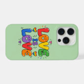 Love Is Love 虹 プライド iPhoneケース (裏面横)