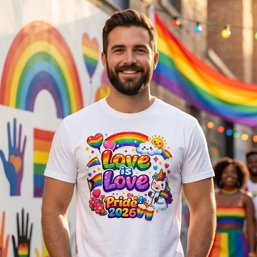 Love Is Love 虹 プライド Tシャツ