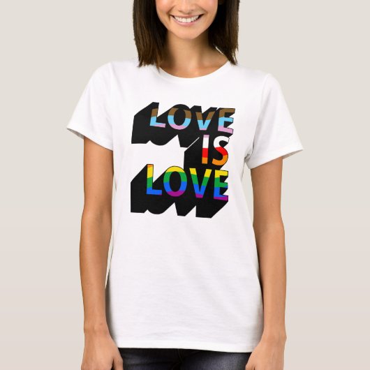 Love is Love 3D Tシャツ (正面)