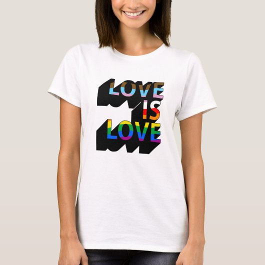 Love is Love 3D Tシャツ (正面)
