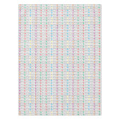 LOVE is LOVE equality引用文in rainbow colors テーブルクロス (正面)