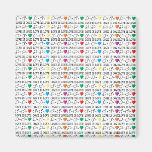 LOVE is LOVE equality引用文in rainbow colors マグネット