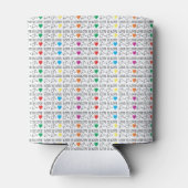 LOVE is LOVE equality引用文in rainbow colors 缶クーラー (裏面)