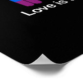 LOVE IS LOVE LESBIAN COUPLE -.png ポスター (角)