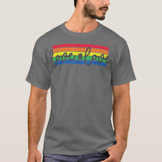 Love Is Love LGBTハートLGBT愛人サポートとRes Tシャツ