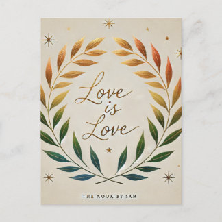 “Love Is Love LGBTQ Pride Postcard” シーズンポストカード
