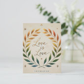 “Love Is Love LGBTQ Pride Postcard” シーズンポストカード (スタンド正面)