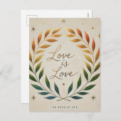 “Love Is Love LGBTQ Pride Postcard” シーズンポストカード (正面/裏面)