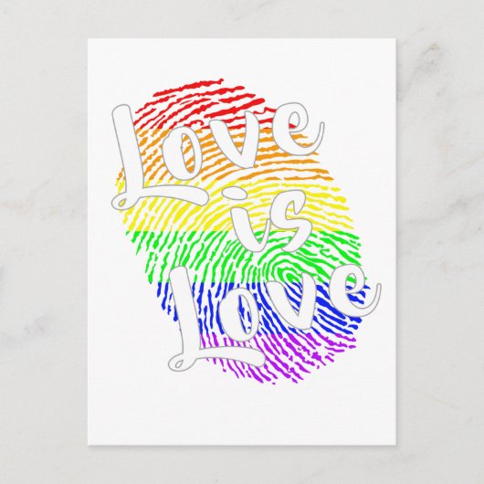 Love is Love  | LGBTQ+ Pride Postkarte ポストカード (正面)