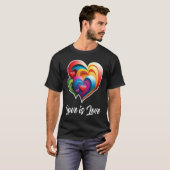 Love is Love Outfit for Valentines Day LGBTQ Gay L Tシャツ (正面フル)