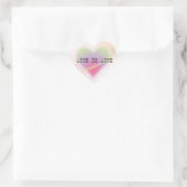 Love Is Love Pastel Heart Sticker ハートシール (バッグ)