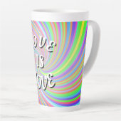Love Is Love Pride  カフェラテマグ (右アングル)