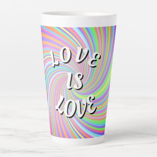 Love Is Love Pride  カフェラテマグ (正面)