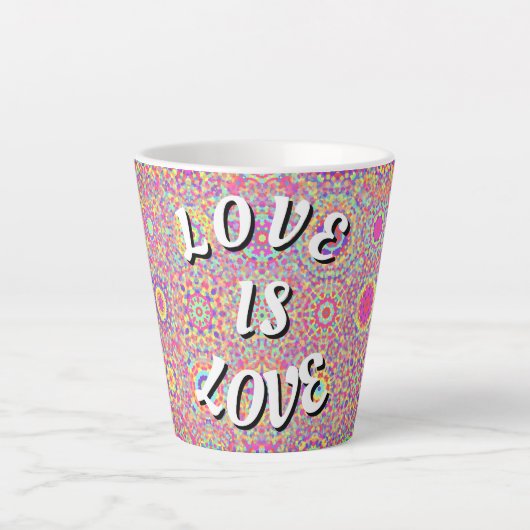 Love Is Love Pride  カフェラテマグ (正面)