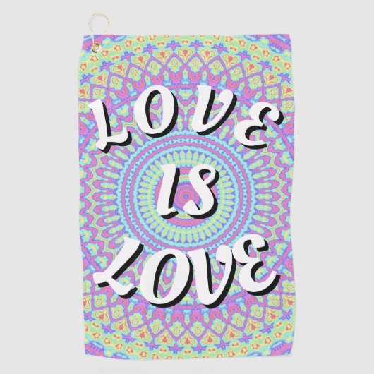 Love Is Love Pride  ゴルフタオル (正面)