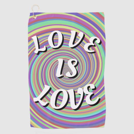 Love Is Love Pride ゴルフタオル (正面)
