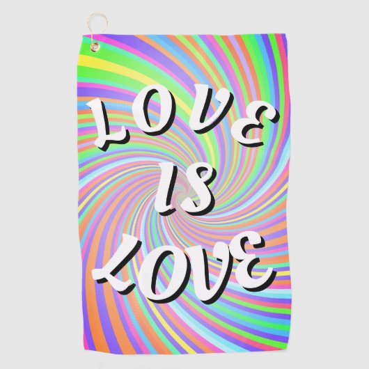 Love Is Love Pride  ゴルフタオル (正面)