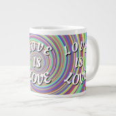 Love Is Love Pride  ジャンボコーヒーマグカップ (正面右)