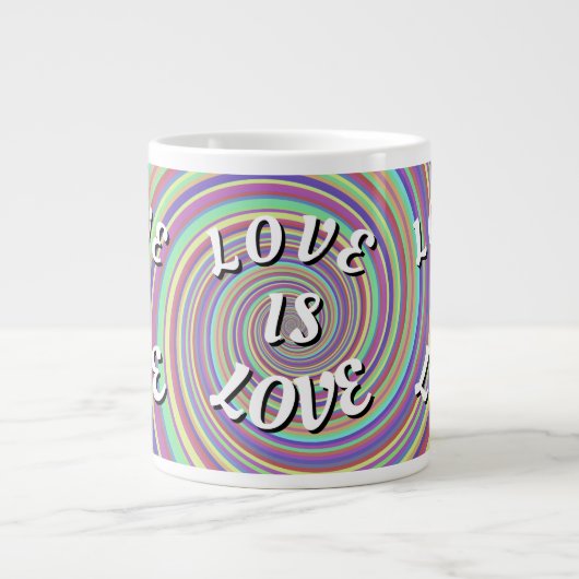 Love Is Love Pride  ジャンボコーヒーマグカップ (正面)
