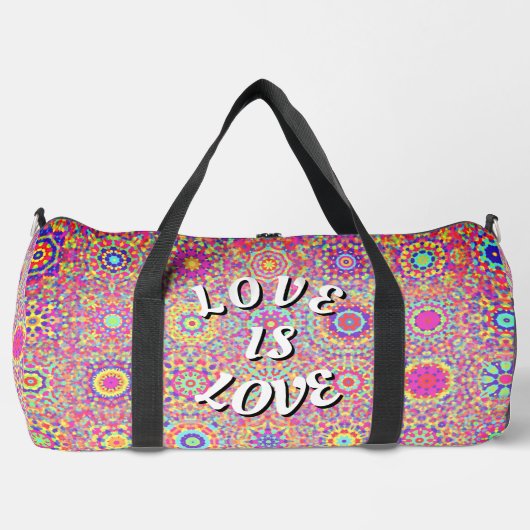Love Is Love Pride ダッフルバッグ (正面)