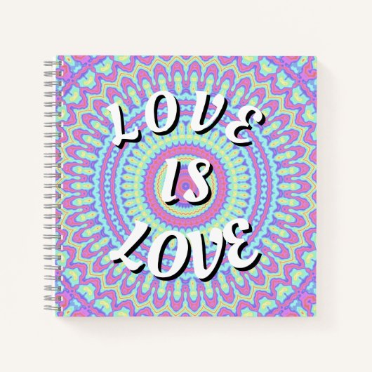 Love Is Love Pride ノートブック (正面)