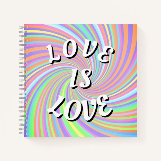 Love Is Love Pride ノートブック (正面)