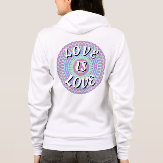 Love Is Love Pride パーカ (裏面)