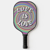Love Is Love Pride ピックルボールラケット (正面)