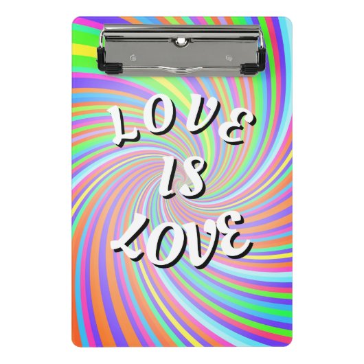 Love Is Love Pride ミニクリップボード (正面)