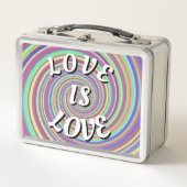 Love Is Love Pride メタルランチボックス (正面)