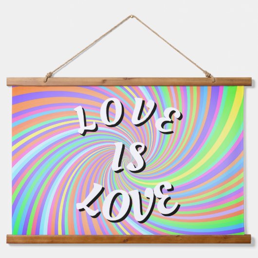 Love Is Love Pride   吊り下げ型タペストリー (正面)