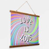 Love Is Love Pride   吊り下げ型タペストリー (傾斜あり)