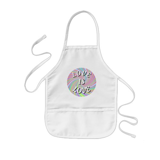 Love Is Love Pride 子供用エプロン (正面)