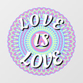Love Is Love Pride 窓用ステッカー ウィンドウサイン (シート)