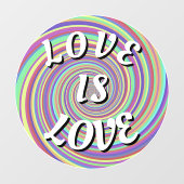 Love Is Love Pride 窓用ステッカー ウィンドウサイン (シート)
