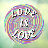 Love Is Love Pride 窓用ステッカー ウィンドウサイン (シート3)