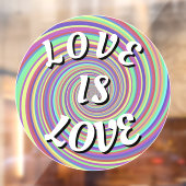 Love Is Love Pride 窓用ステッカー ウィンドウサイン (シート2)