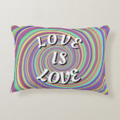 Love Is Love Pride Accent Pillow アクセントクッション (裏面)
