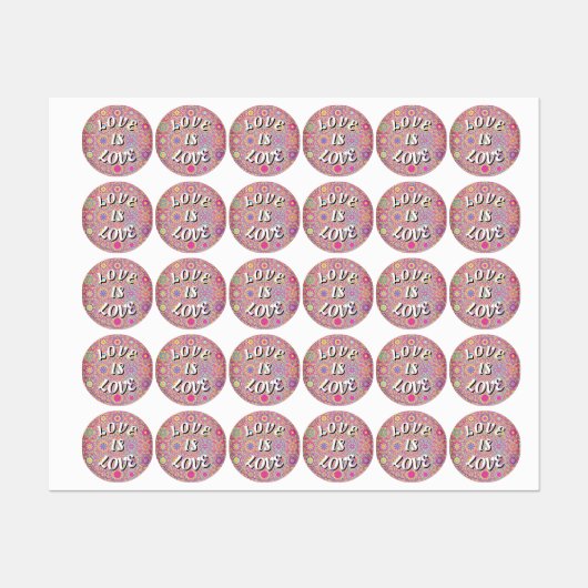 Love Is Love Pride Labels ラベル (シート)