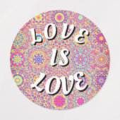 Love Is Love Pride Labels ラベル (デザイン2)