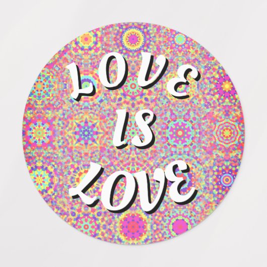Love Is Love Pride Labels ラベル (デザイン1)
