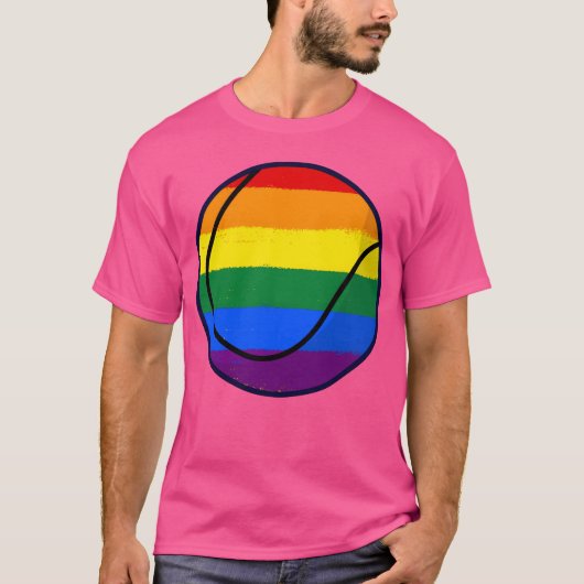Love Is Love Pride Rainbowennis girl Tシャツ (正面)