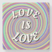 Love Is Love Pride Stone Coaster ストーンコースター (正面)