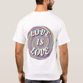 Love Is Love Pride Tシャツ (裏面)